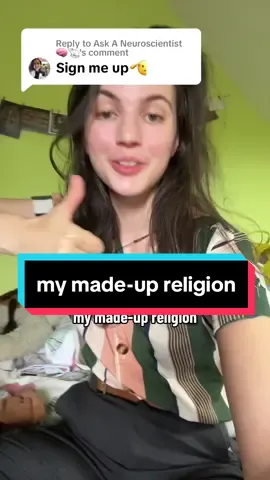 Replying to @Ask A Neuroscientist🧠🐁 tl;dr i invented a culture and it’s helped me a lot. #religion #funfacts #mythology #science #atheist #pagan #chaosmagic #personal #dirtreligion #treereligion 