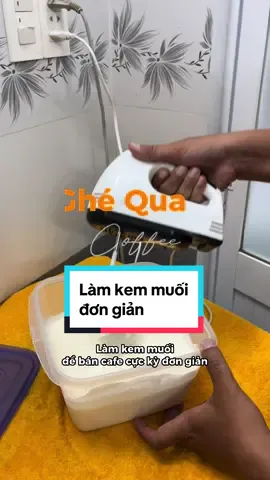 Làm kem muối cực kì đơn giản #caphemuoi #cafe #kechuyen #takeaway #kechuyentamsu 