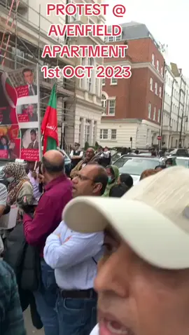 Protest @ Avenfield Apartments London 1st Oct 2023 #viraltiktok #new_trending #pti #pti_zindabad #imrankhan 