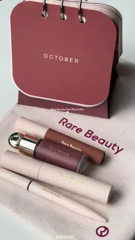 Happy October besties 🫶 #rarebeauty #rarebeautymakeup #rarereminders #rarereminder #rarebeautybyselenagomez #rarebeautybyselena #rarebeautyblush #rarebeautylipsouffle #rareroutine 
