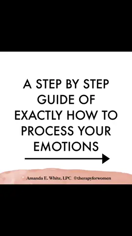 So many people ask me “how do i exsctly process my emotions?” So i created a step by step guide for you!