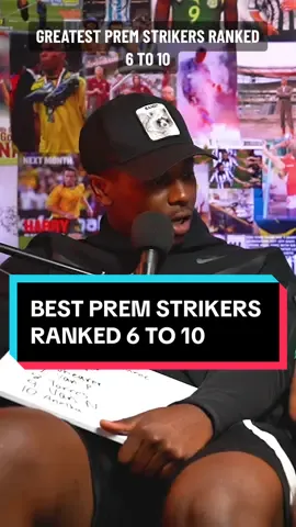 WHO ARE YOUR GREATEST PREM STRIKERS OF ALL TIME RANKED 6 TO 10??  Sub to our YT channel for full episodes! #letemshoottv #bestpremplayers #premierleaguestrikers #PremierLeague #eplfootball 