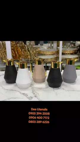 High Quality, Stylish, Unique and Classy Vaccuum Flask for Tea and Coffee.  Supreme and guarantee quality.  High performance to keep hot and cold up to 18 hours  Capacity:  1.0litre  Price: N 19,500 👇👇👇👇👇👇 ----------‐---------------------- To order DM OR Call/WhatsApp  09053942008 09064007172  09166351638  09126012120  08032896226 --------------‐----------------------------------- Online Stores........... Instagram: Deeutensils  Facebook: DEE Utensils  Goggle: Dee Utensils  Tiktok: Luwisaandy  Threads Deeutensils  Website: www.deeutensils.ng  We deliver Nationwide  Delivery within Nigeria 🇳🇬in 24 hours  -------------‐----------------------------------- ADDRESS::::walk in Stores  Kokkies Mall, Ground floor Ademola Adetokumbo Crescent, Wuse 2,  Nitel  Junction Abuja Nigeria 🇳🇬  ---------------------------------------------------- OR  Block C8 shop 29 wada nas street Garki old market Abuja  ------------------------------------------------------- And  Block E12 Shop 9 and 10 Anambra Street Garki old Market Abuja --------------------------------------------------------- Think Kitchen, think Dee utensils  Dee Utensils..... for Your Luxury and Qualitative Kitchen Utensils ✨️  #deeutensils_backup_page #abujakitchen #reels #abuja