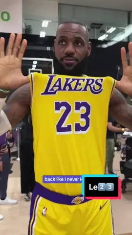 Back in that 2️⃣3️⃣ #NBAMediaDay  #NBA #Basketball #Sports #LeBronJames #LosAngelesLakers #Lakers #Bron #23 #Le23 