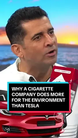 Why a Cigarette Company Does More For the Environment Than Tesla #elonmusk #patrickbetdavid #oscars 