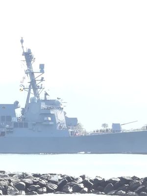 USS Carl M. Levin (DDG 120) Arleigh Burke-class Flight IIA guided missile destroyer leaving Pearl Harbor, Hawaii - October 2, 2023 #usscarlmlevin #ddg120