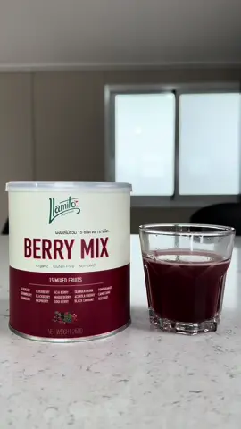 การชง berrymix 15 #ผงผลไม้ #ผงผลไม้รวม15ชนิด #llamitosuperfood 