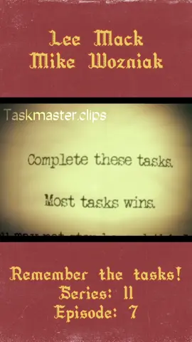 ✉️ Remember the tasks! ✉️ #taskmasterclips #taskmaster #clips #funny #comedian #foryou #fyp #xyzbca #leemack #mikewozniak 