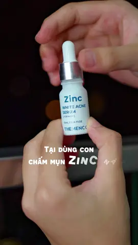 Dùng serum Zinc cho da mụn viêm #skincare #themenco #reviewlamdep #MuaTaiTikTokShop #saleluongve #TrungTamMuaSam #namgioi 