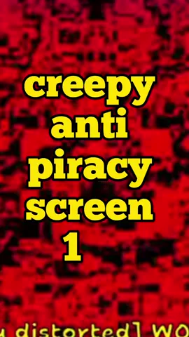 CREEPY ANTI PIRACY SCREEN 123  #creepy #dontwatchalone #dontwatchatnight #horrortok #uk #videogames #creepytv #bbc #cbeebies 