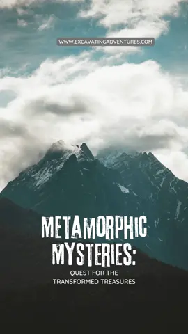 Metamorphic Mysteries Quest for the Transformed Treasures  Dive deep into the transformative world of metamorphic rocks in this enlightening video!  https://excavatingadventures.com/blogs/excavating-adventures-blog/metamorphic-mysteries-quest-for-the-transformed-treasures Discover how nature's grand forces of heat and pressure give old rocks dazzling makeovers, turning familiar stones like granite and sandstone into fascinating new formations like gneiss and quartzite. Whether you're new to geology or just looking to expand your knowledge, this video is your ticket to the mesmerizing dance of rock metamorphism. Don't forget to like, share, and subscribe for more geological gems!   #MetamorphicRocks #Geology #Transformation #HeatAndPressure #Quartzite #Gneiss #Marble #Slate #RockCycle #EarthScience #sciencetok