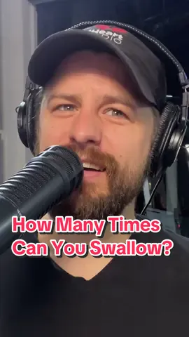 How many times can you swallow…in a row? 🙈 Let us know 👇