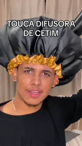 touca difusora de cetim | touca secadora com regulador