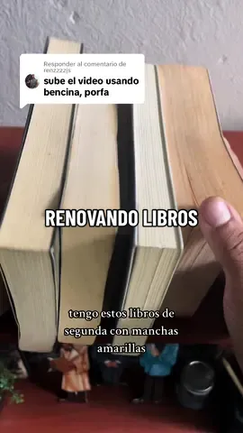 Respuesta a @renzzzzjs Amar tus libros es cuidarlos 📚La bencina se comsigue en ferreterias y tambien puedes usar agua oxigenada. #fyp #parati #libros #cuidarlibros #renovarlibros #BookTok #booktoker #libro 