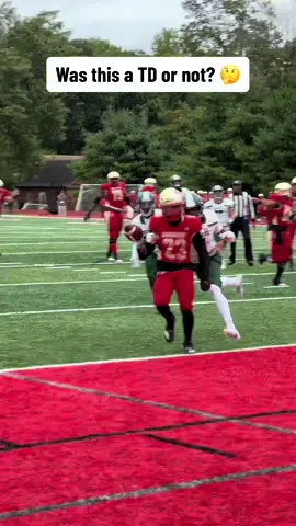 What do you think? 😅 (via zone6ixfootball/IG) #football #highschoolfootball #touchdown #fumble 
