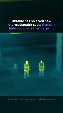 The Ukrainian army has received new models of thermal stealth coats. Ukraine forces can use these coats to stay invisible during the night as they can hide a soldier‘s thermal print. #army #military #ukraine