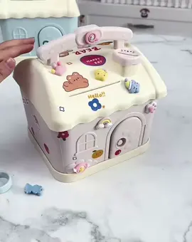 Cute house Piggy Bank Coin Bank Saving Money box with key #housecoinbank #piggybank #coinbank #moneybox #moneysavingbox 