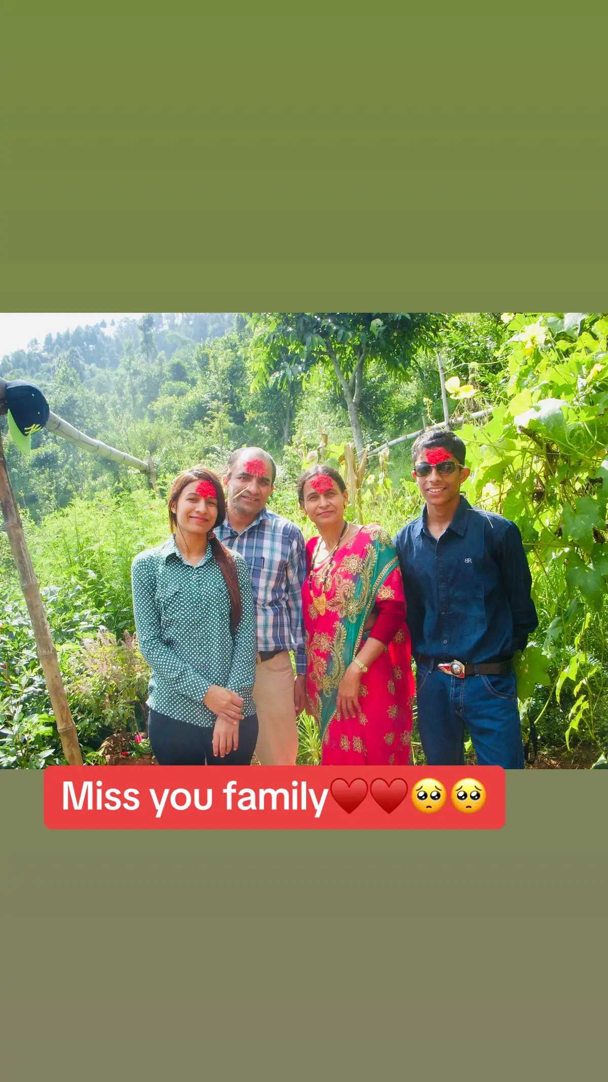 Whenever festival comes, first thing you remember is family…😢😢#dashain #20daysleft 