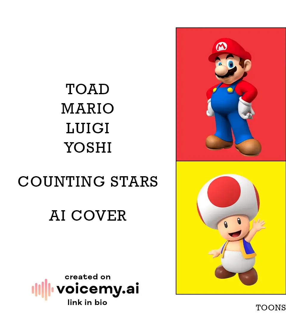 Created on voicemy.ai #aicover #fyp #foryou #toad #ai #aisongs #aisong #viral #aisnogcover #abc #fypシ #aisongcover #countingstar#m#supermario #music #cover 