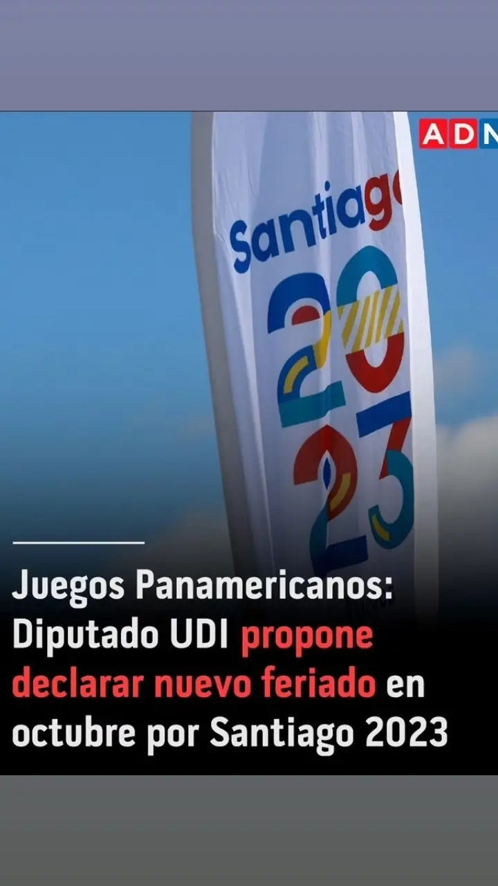 La iniciativa regiría en todo el territorio nacional, y en caso contrario, también se propuso acortar la jornada laboral en trabajos no esenciales.  Revisa más detalles en ADN.cl 📲 #chilenos #chile #chile🇨🇱 #santiago2023 #juegospanamericanos2023 