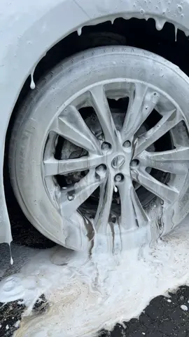 Tires needed the foam bath🛞🧼 #cardetailing #detailingworld #carsoftiktok #detailing #tiktokcars 