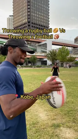 Whats the difference between throwing the 2🏉🏈? Tag a QB  #qb #qbtraining #quarterback #quarterbacktraining #qb1 #americanfootball #football #fooballtiktok #footballvideo #footballskills #footballtraining #nfl #ncaa #ncaafootball #CollegeFootball #highschoolfootball #youthfootball #flagfootball #7on7football #d1athlete #footballseason #japan #japanese #japantiktok #osaka #tokyo #fyp #rugby #foryoupage #xleaguejapan #davidpindell 