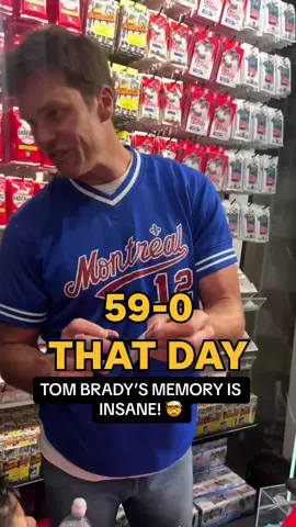 He literally remembers the week… and it was 14 years ago 😟 #tombrady #newenglandpatriots #sportscards #nfl #football #cards #memory #bigbrain 