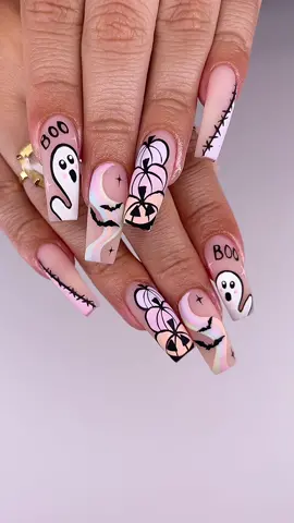 WATCH ME WORK: Pastel Halloween 🎃 medium nails, coffin nails, medium coffin nails, acrylic overlay, natural nails, overlay, matte nails, halloween nails, pastel nails, pastel halloween nails, hand painted nail art, pumpkin nails, swirl nails, ghost nails, bat nails, nail inspo, nail art, trendy nails #fyp #nails #nailtok #nailtech #nailvideos #nailart #nailtutorial #nailprocess #nailtransformation #acrylicnails #njnailtech #parati #watchmework #watchmeworknails 