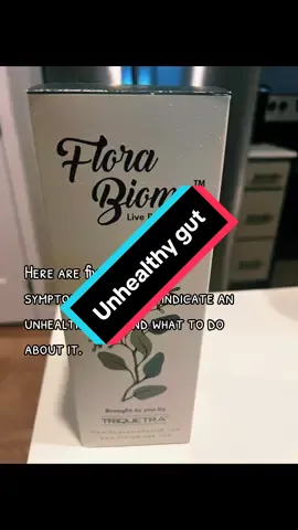 Unhealthy gut#florabiome #guthealth #triquetrasupplements 