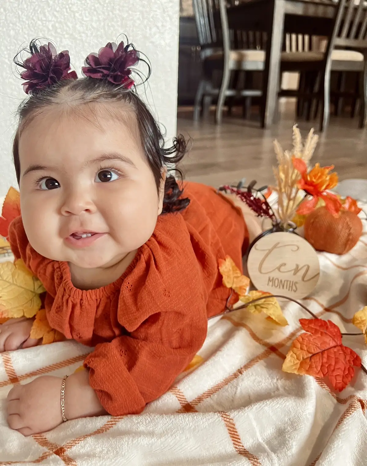 makes me sad she’s getting so big 🥹 #10months #timeisathief #babygirl #babytok 