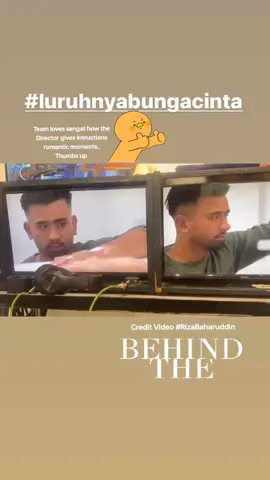 Jangan lupa menoleh kepada ku Romantic Moments Kredit #RizaBaharuddin Behind the scene #BTS .... 