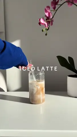 Favorite drink 🤍☕️#icedlatte #icedcoffee #icedcoffeelover #asmr #asmrcoffee #asmrcoffeemaking #coffeeaddict #satisfying #asmr #thatgirl #aesthetic 