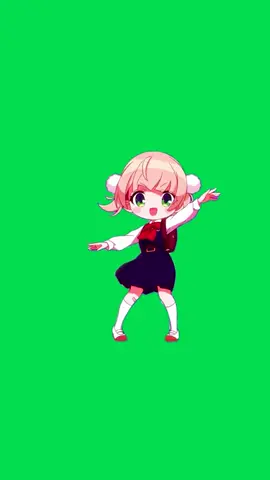 Green Screen Anime Girl Ui Shigure Dance #greenscreen #greenscreenvideo #shigureui #しぐれうい #ロリ神 