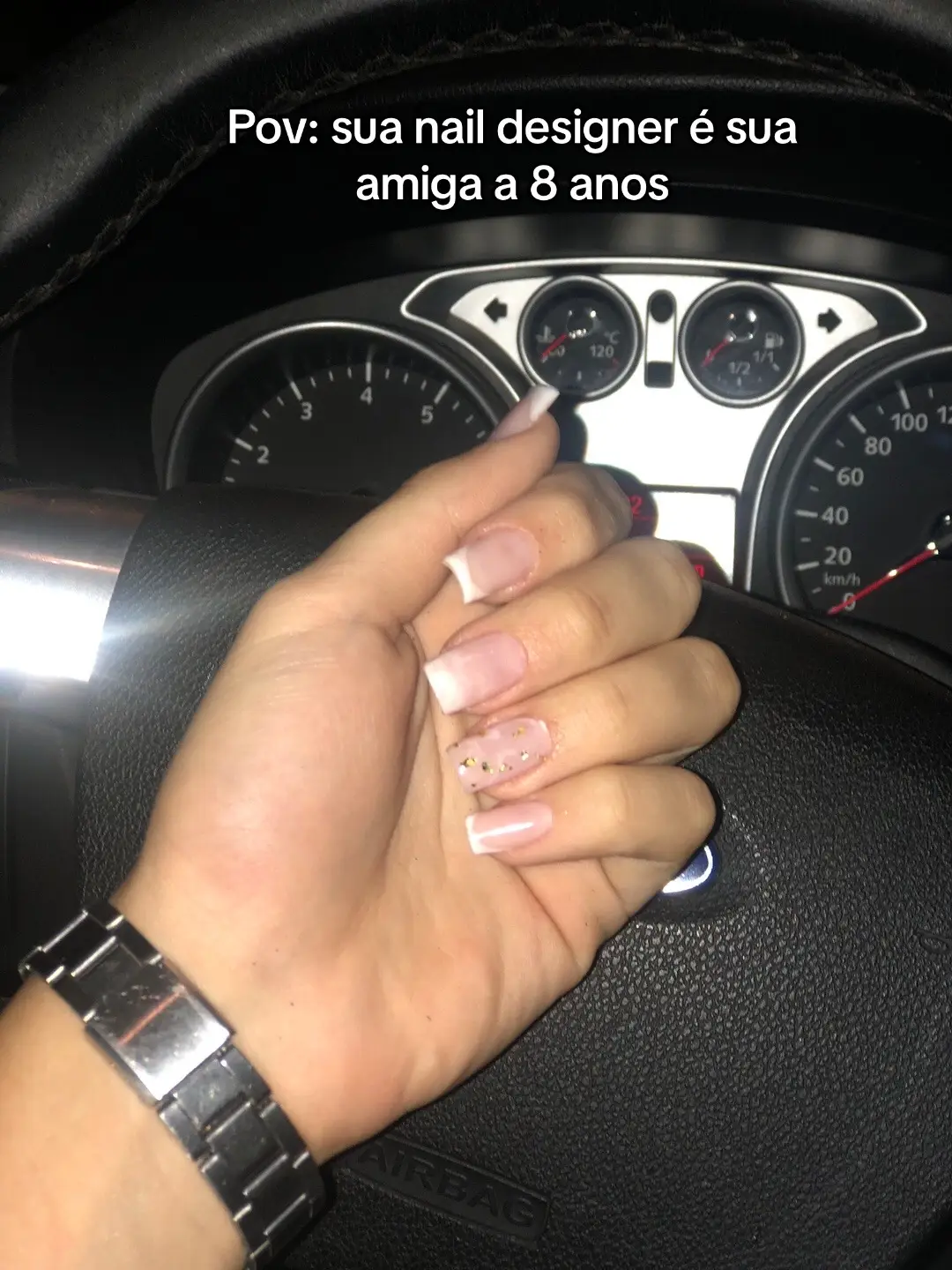 Isso nao é nem a metade doq sofro com ela #nail #unhas #mem 