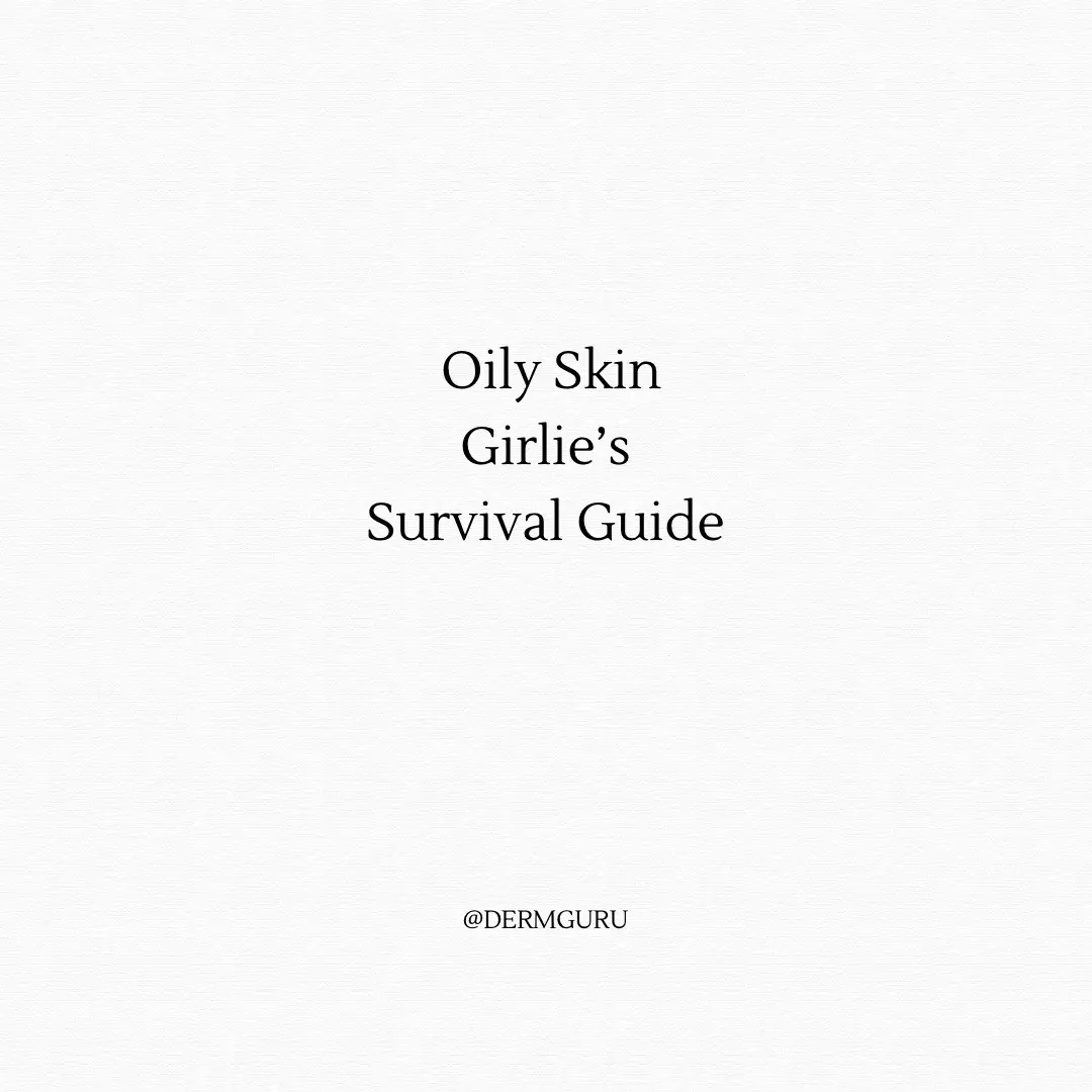 If you are looking for oily skin tips or need an oily skincare regimen, these are some dermatologist tips! #dermguru #oilyskin #oilypores #oilyskincare #oilyskincareroutine 