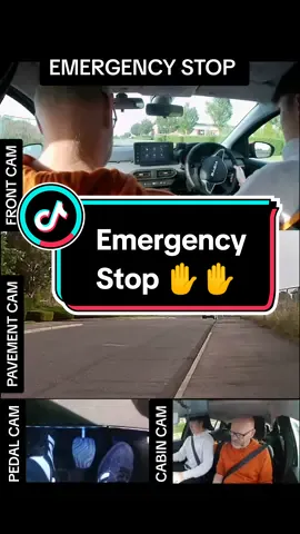 EMERGENCY STOP ✋ #drivingtest #emergency #drivinglessons #learningtodrive #drivinginstructor #drivingtips #rdrive #emergencystop #fyp #foryou #foryoupage #vital 