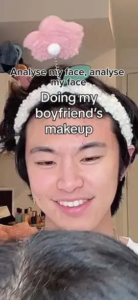 Doing my boyfriend’s makeup to try to turn him in to taehyun #boyfriendmakeup #kpopmakeup #idolmakeup #guymakeup #jungkook 