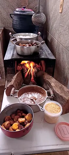 Almoço do Sítio_Bucaina já tá servido vamos? 👉🏡🤠🔥 #roça #vidasimples #simplicidade #fugaodelenha #delíciasdaroça #comidacaipira 