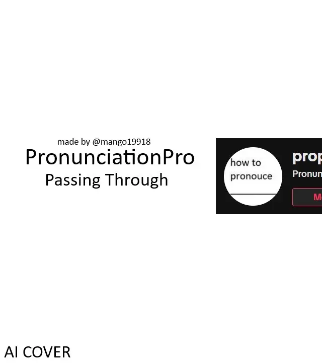 @PronunciationPro #howtopronounce #aicover #fyp #fyf #rvc #aivoice #ai #aicovers #slideshow 