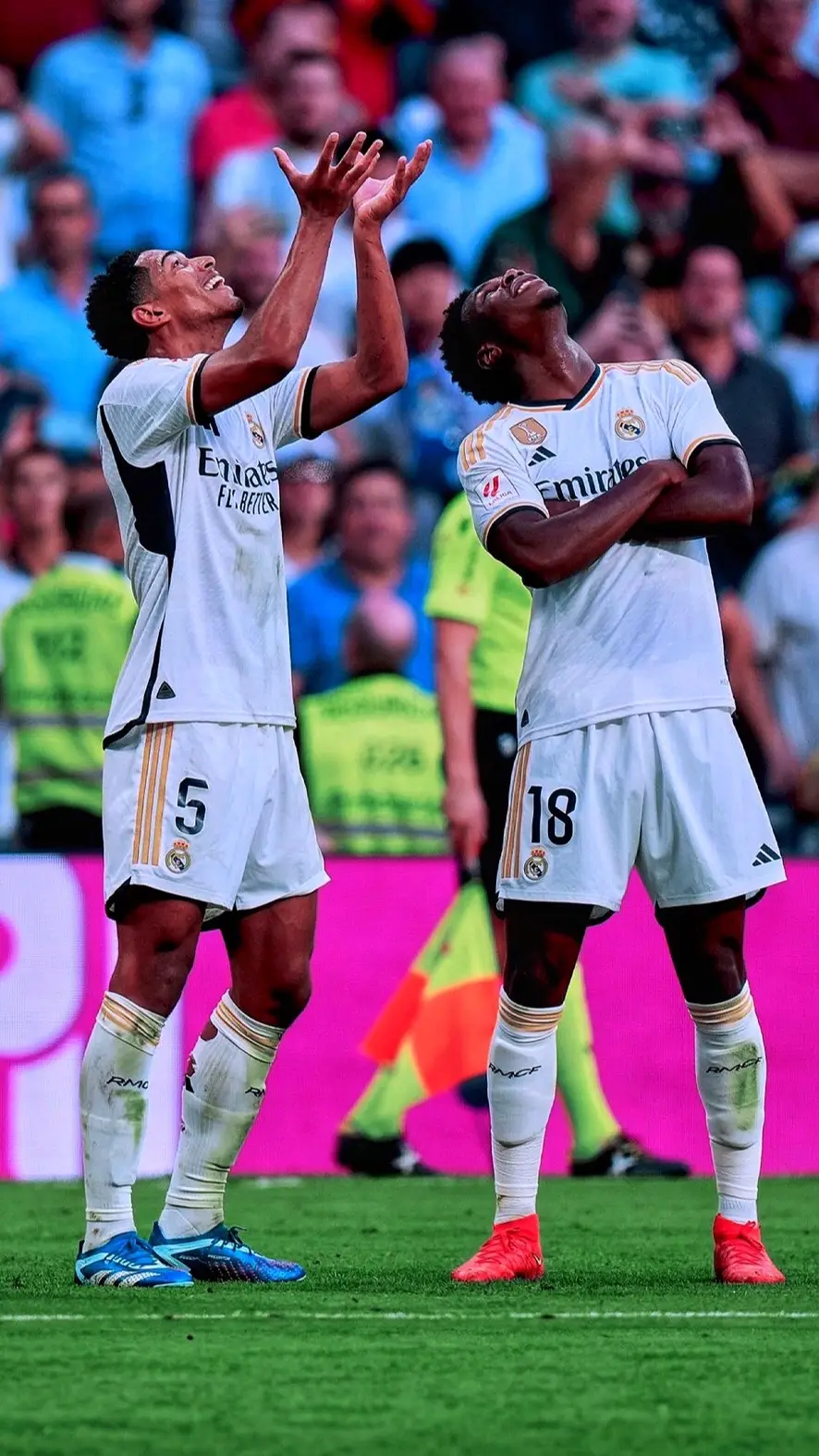 ¡ HALA MADRID!  📸🤍✨ #realmadrid #halamadrid #madridista #bellingham #madrid #judebellingham #foryoupage #viral #4k #wallpaper #fyp #vinicius  @ricou' s ✨  @Real Madrid C.F.  @𝙇𝘽𝙕 