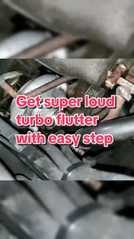 Get super loud turbo flutter with easy step #automotive #turbosound 