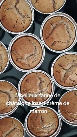 Moelleux Châtaigne 🌰 intérieur crème de marron #moelleuxchataigne #cremedemarron #farinedechataigne #recettecorse #madeincorsica #corsica #moelleux #castagna 