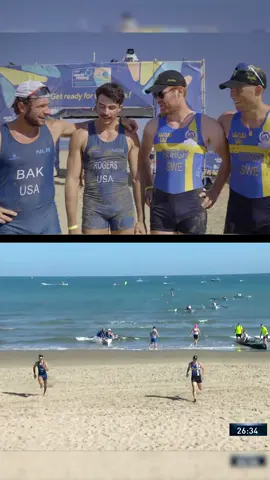 All down to the final sprint 💪🌊 Chris Bak and Kory Rogers 🇺🇸 are World Champions in the Coastal Men’s Double Sculls! Dennis Gustavsson and Eskil Borgh 🇸🇪 take home the silver medal 🥈  #WRCC #WRCoastal
