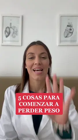 5 cosas para comenzar a perder peso.     #medicina #consejosdesalud #perderpeso