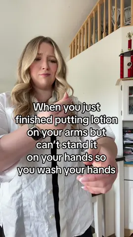 Tell me I’m wrong. Does anyone else get that ick feeling with lotion on your hands.  My mom use to laugh at me because I was the only person she knew that would wash their hands after lotion touched them.  #adhdinwomen #adhdinwomen #latediagnosisadhd #adhdtoks #adhdmom #adhdinyour30s 