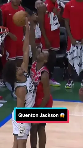 #QuentonJackson left the whole bench in shock 😱  #NBA #Basketball #Sports #NBAPreSeason #Bulls #Chicago #ChicagoBulls #Dunk 