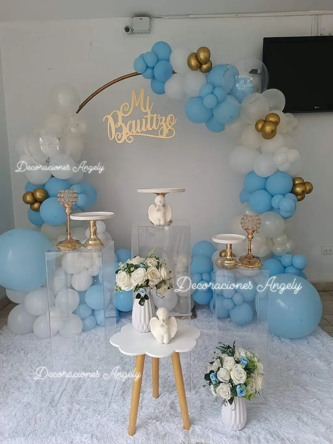 #bautizoniño💙👼 #decoracionglobos #decoracionencasa #bautizo #bautizoniñaniño #parati #tiktokviral 