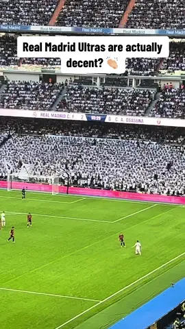 I wasn’t expecting the atmosphere to be that great but i was impressed by the ultra section who really got the stadium going 👏🏼🤍💜 #halamadrid #realmadrid #madridultras #ultrassur #madrid #bernabeu #ultras #spanishfootball #laliga #footballfans #realmadridfans #fyp 