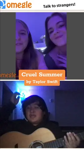 “I don’t wanna keep secrets just to keep you” is a BAR #taylorswift #cruelsummer #lover #cover #acousticcovers #omegle #singing 