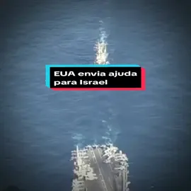 EUA anunciou neste domingo que o país enviará um porta-aviões, caças e 4 embarcações equipadas para destruir mísseis teleguiados para ajudar Israel no conflito armado com o Hamas || #israel #eua #palestina #hamas 